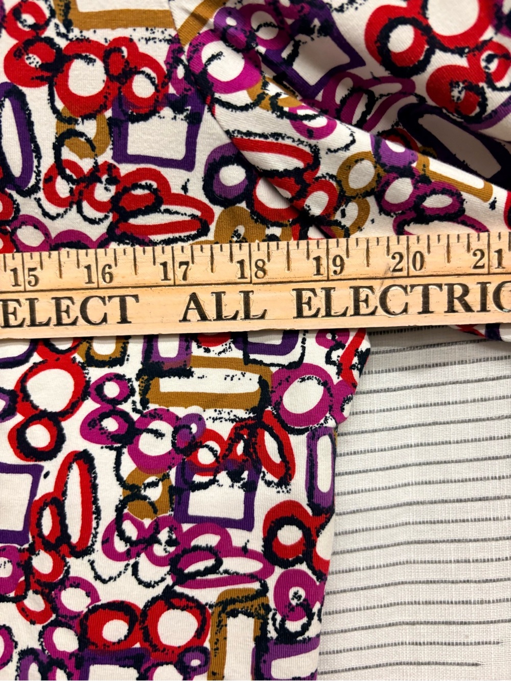 Ruby Rd. Pink Multi Geometric Scoop Neck Tunic - Picture 4 of 5